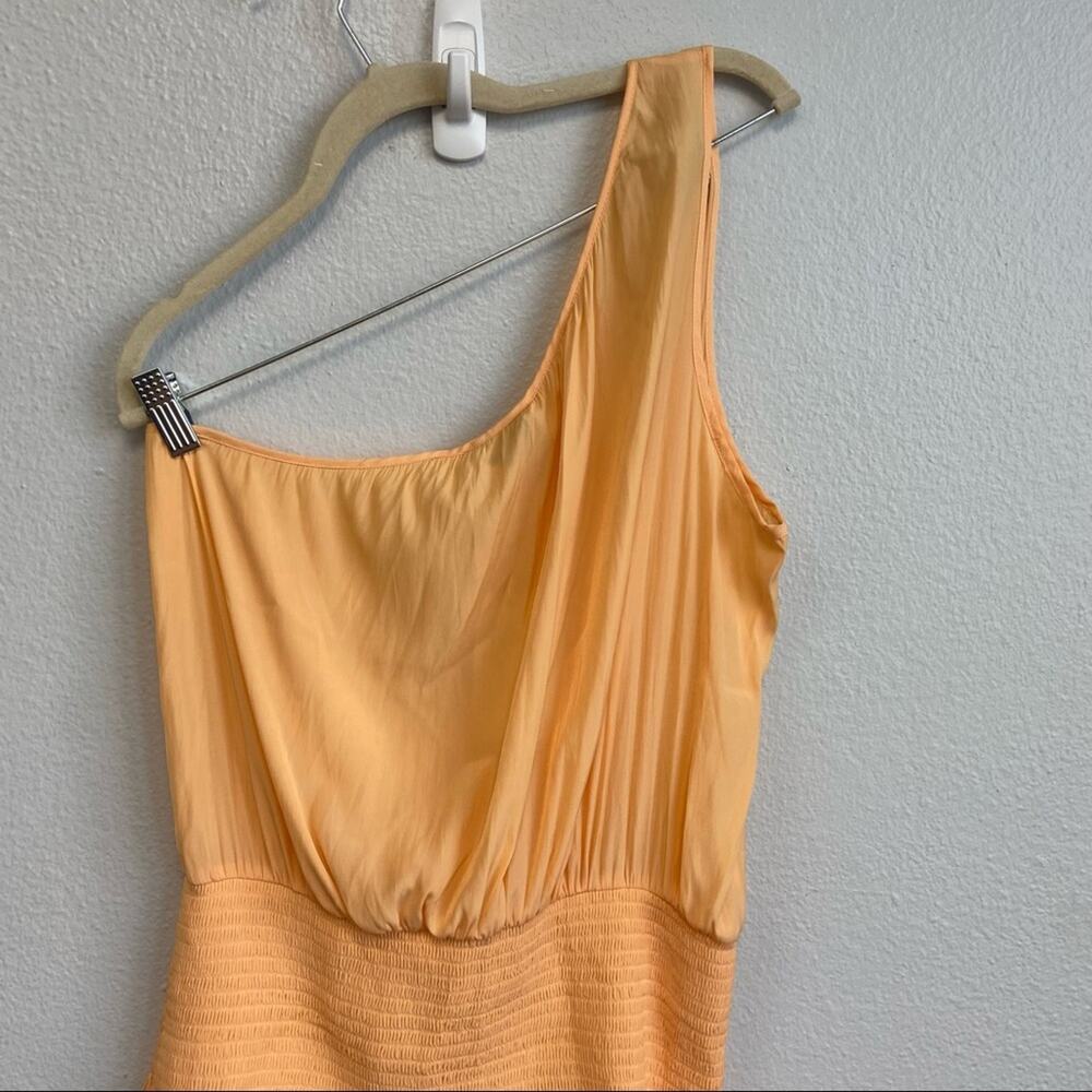 New Ramy Brook Dress One Shoulder Leila Dress Size Large in Sherbet - Picture 8 of 15